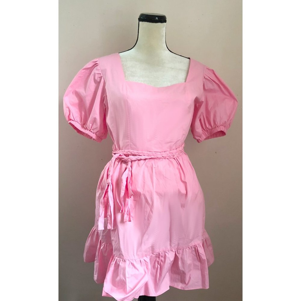 NWT English Factory pink puff sleeve mini dress - Picture 6 of 9